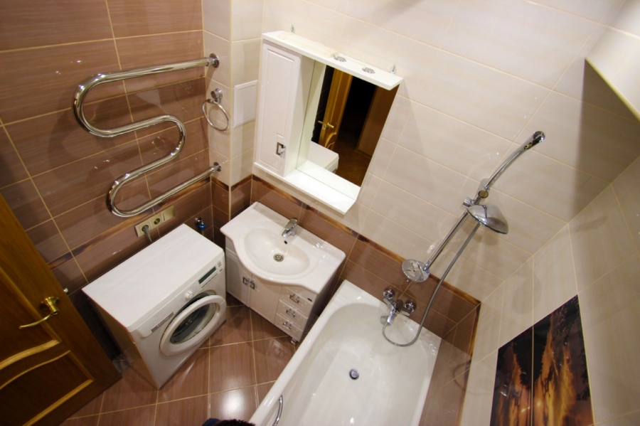 Недорогой косметический ремонт ванной комнаты на Ракетном бульваре