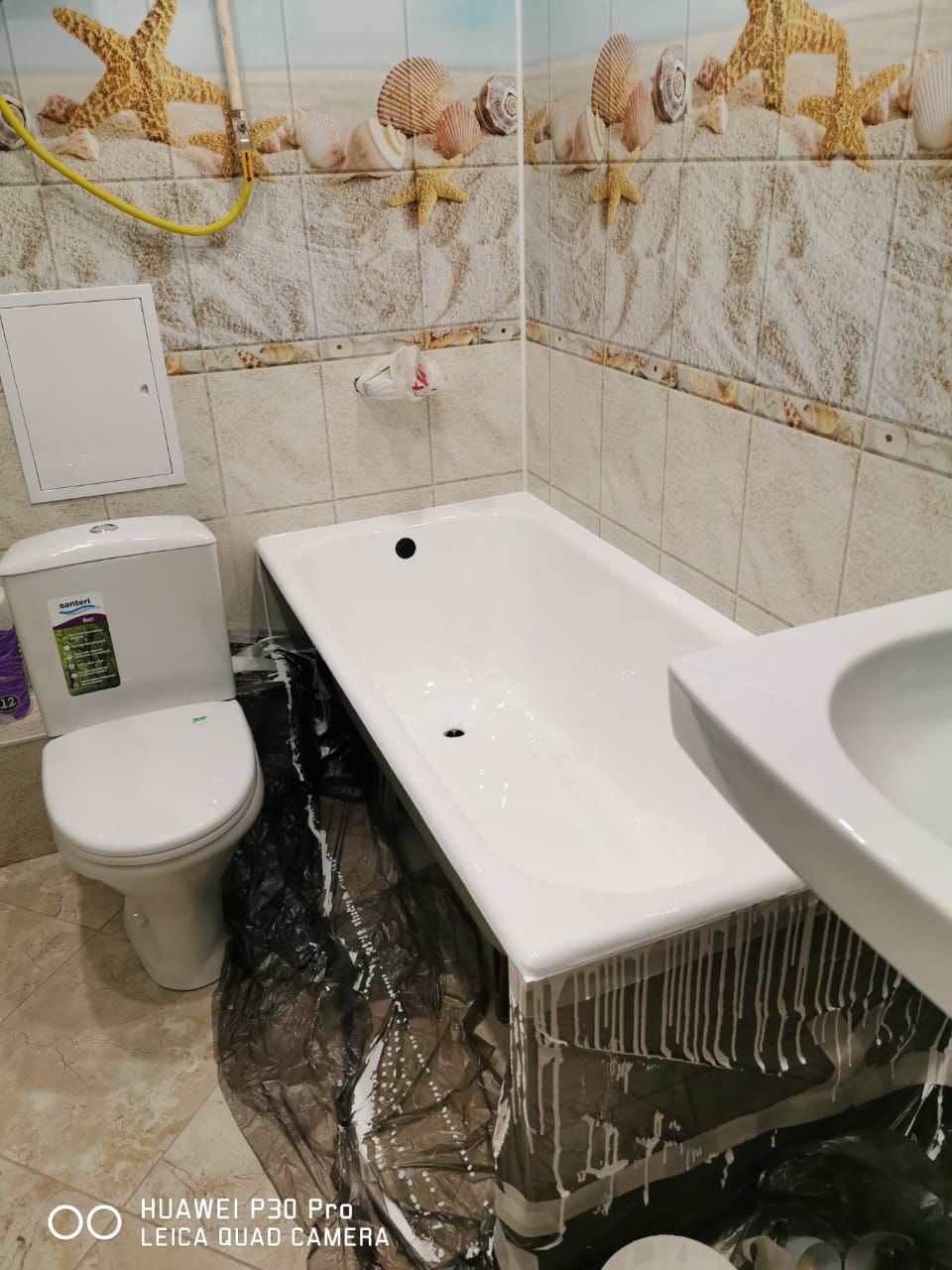 Недорогой ремонт ванной и туалета под ключ с материалом